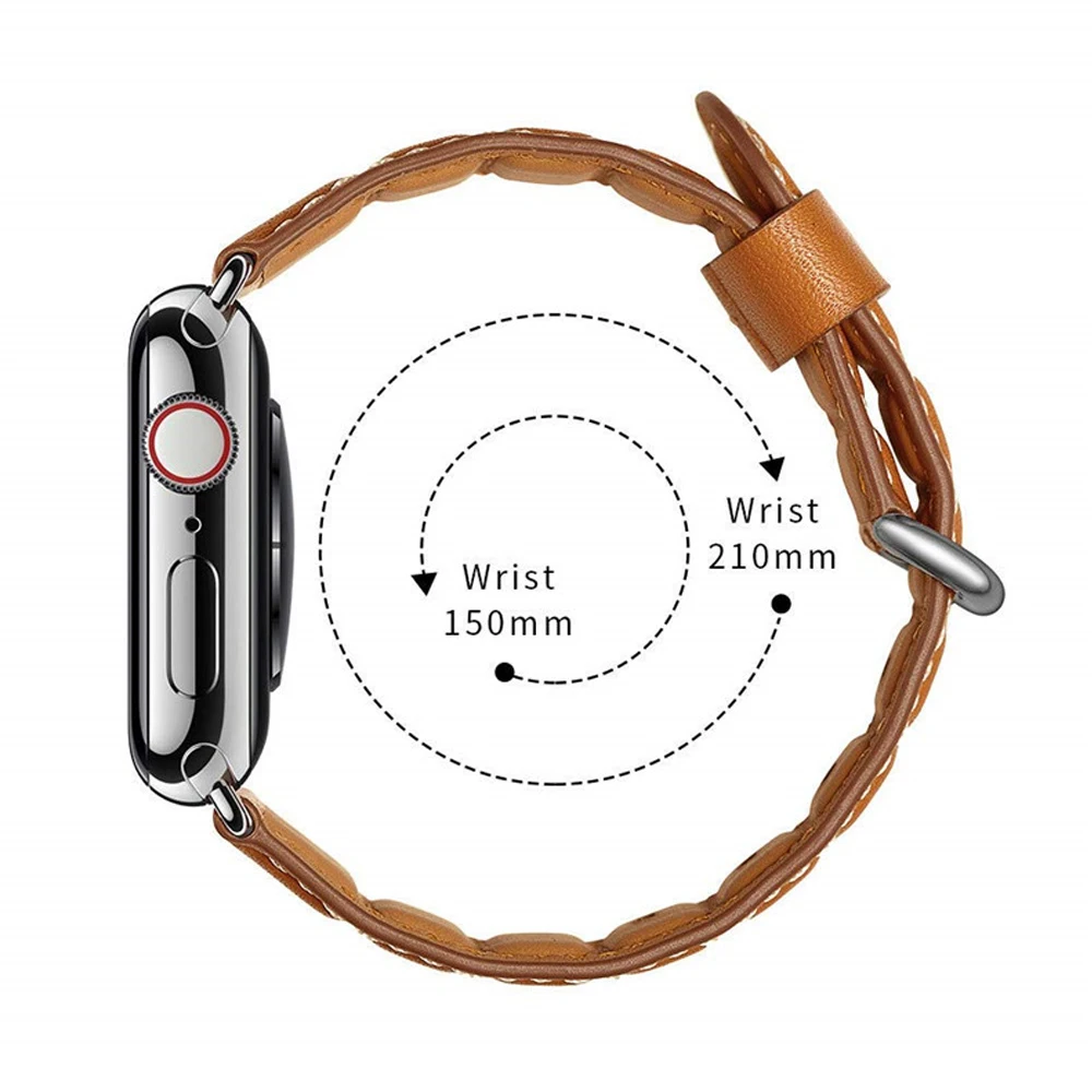 Ремешок из натуральной кожи для apple watch 42 мм 38 44 40 iwatch series 4 3 2 1 Аксессуары сменный