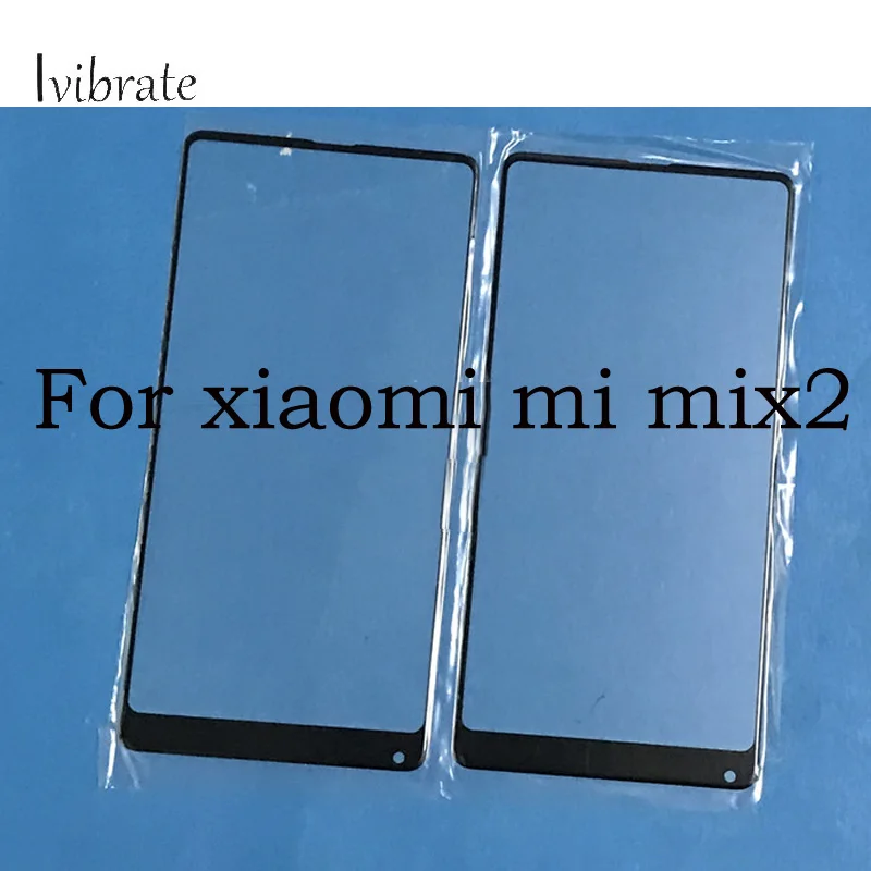 

2pcs A+Quality For xiaomi mi mix2 mix 2 Touch Screen For xiao mi mix2 mix 2 Digitizer TouchScreen Glass panel Without Flex Cable