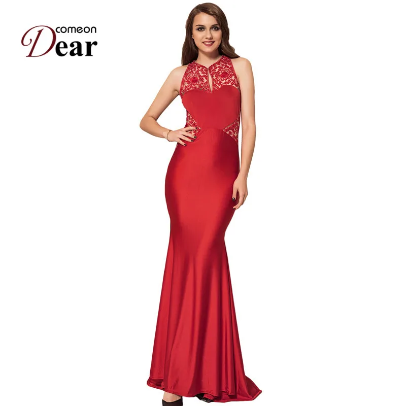Comeondear Vestidos De Fiesta Largos Elegantes Vk1006 китайские платья с вышивкой Большие размеры