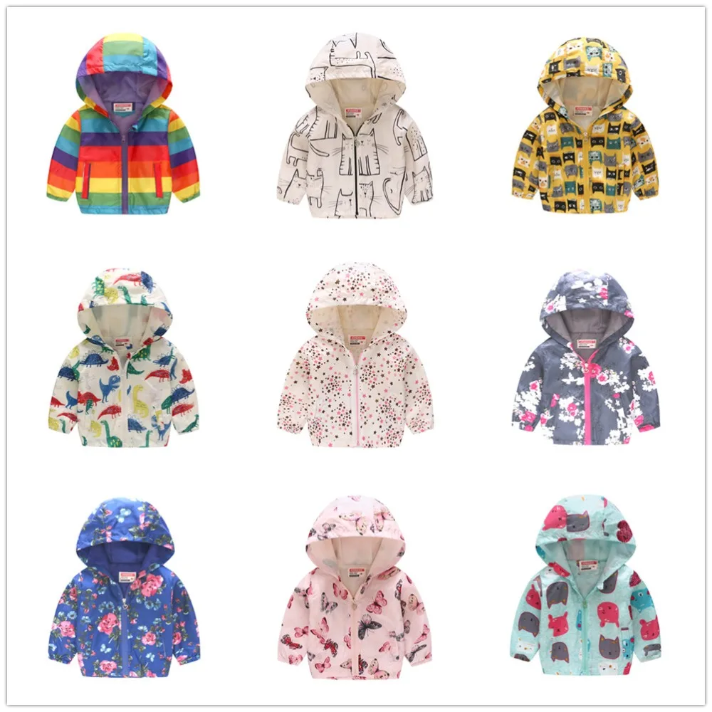 Colorful Baby Boys Hoodies Jackets Children Coats Hooded Girls Clothes Cartoon Outfits Kids Outerwear Jersey Top Jumper 2-7 Year | Детская