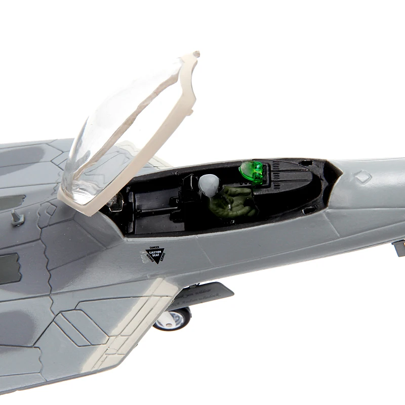 Детские игрушки, масштаб 1/72, военный самолет из сплава, F-22, Раптор, истребитель, модель самолета, литая под давлением, игрушка из сплава, модель самолета ВВС