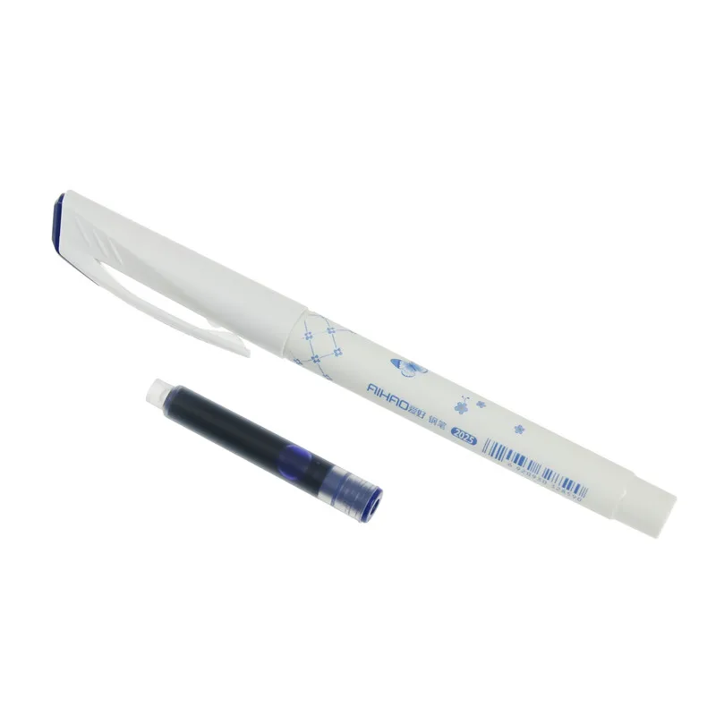 Милые Kawaii фарфоровые с орхидеями пластиковая стираемая перьевая ручка чернилами