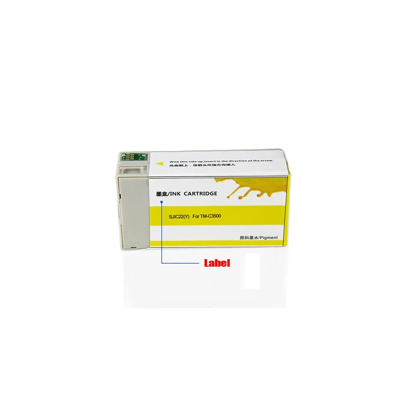 Для печатающей головки Epson совместимый картридж с чернилами sjic22p sjic23p для Epson TM-C3500 C3510 принтер для печати этикеток
