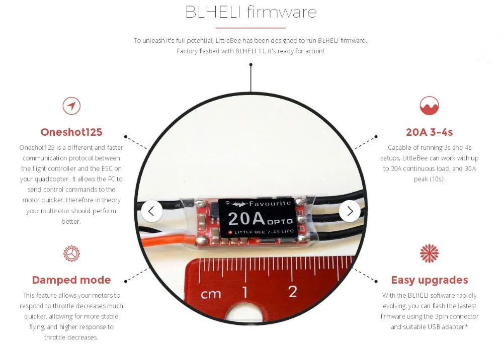 

FVT Littlebee 20A Mini ESC (2-4S)