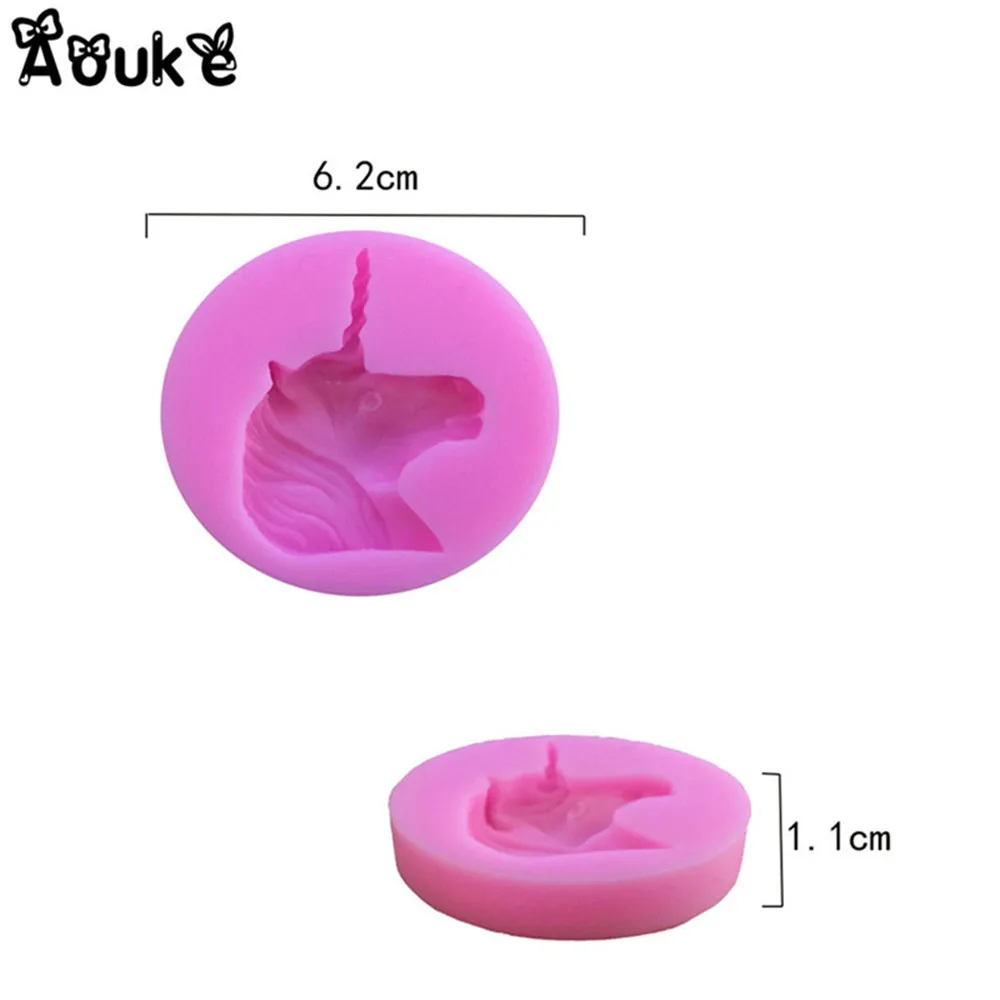 3D форма единорога силиконовая мыло помадка Шоколадные формы конфеты для торта