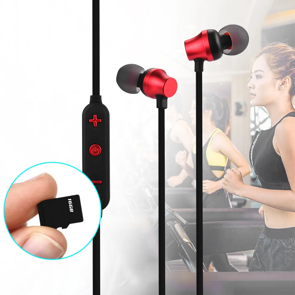 Беспроводная Bluetooth TF MP3 флэш карта памяти SD 4 2 стерео наушники простой и модный