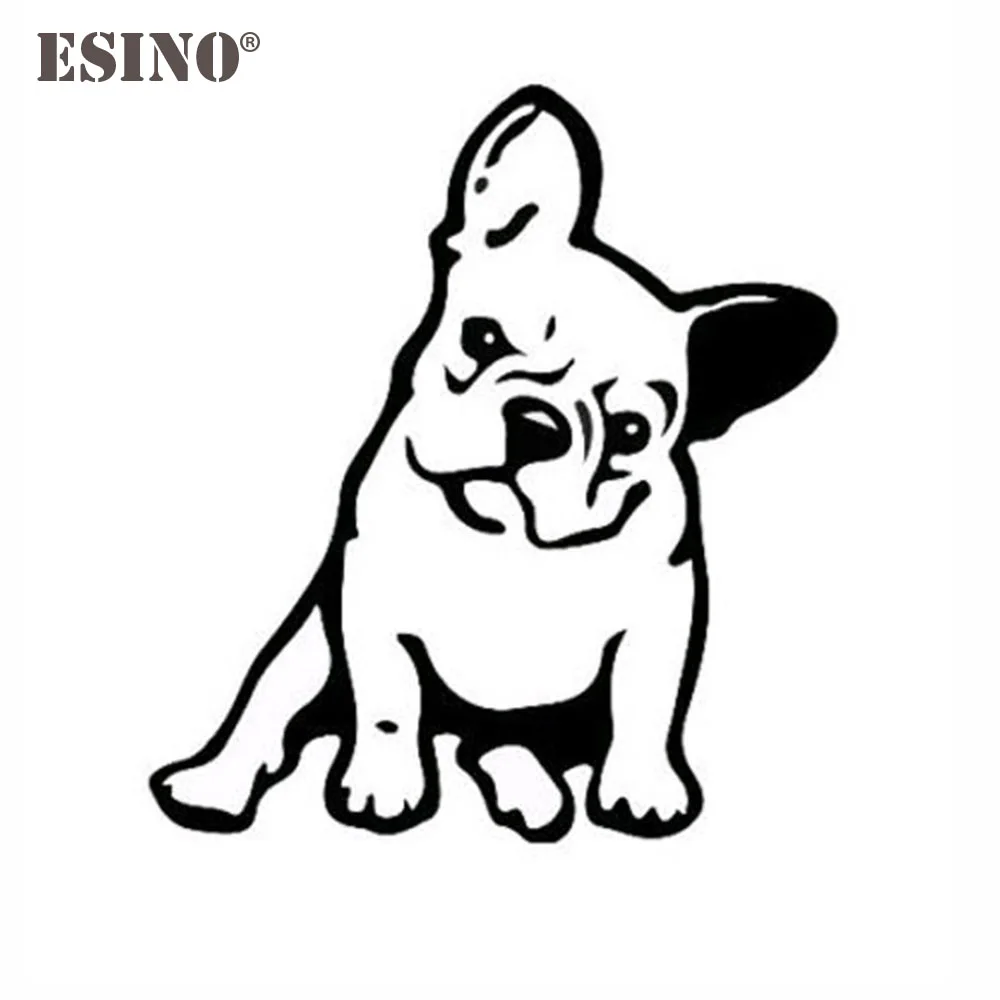 Автомобильный Стайлинг, новый модный стиль, украшение, автомобильный аксессуар, мультяшный Французский бульдог, наклейка на весь корпус