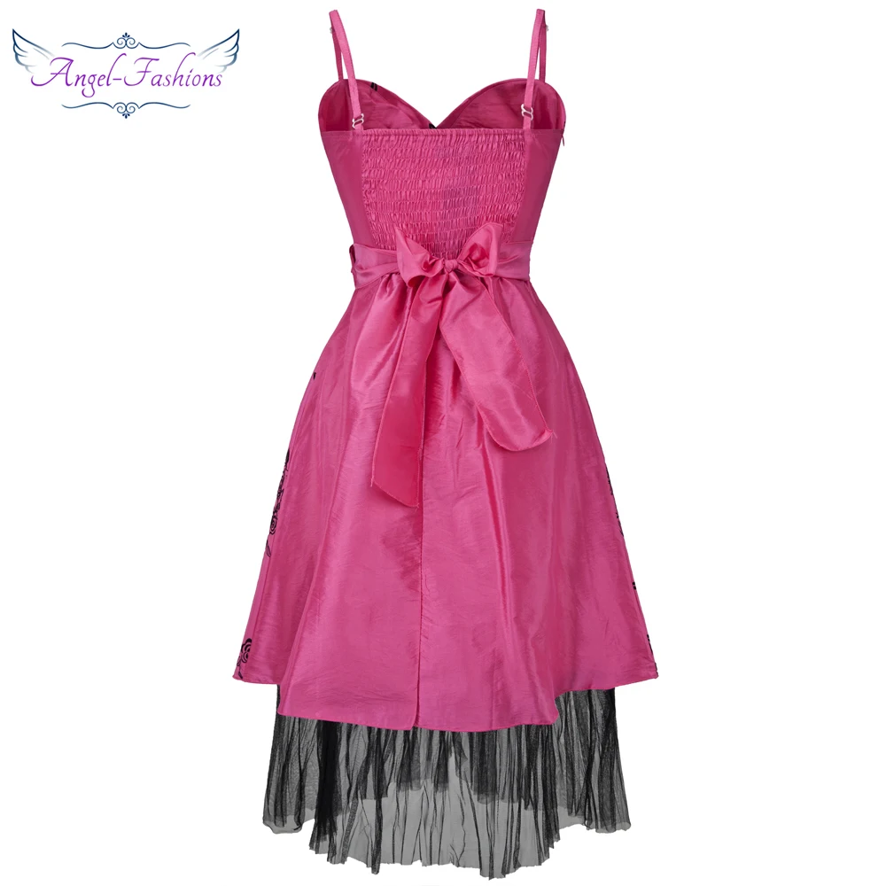 Плиссированные с v образным вырезом Цветочные Лук вечерние коктейльные платья