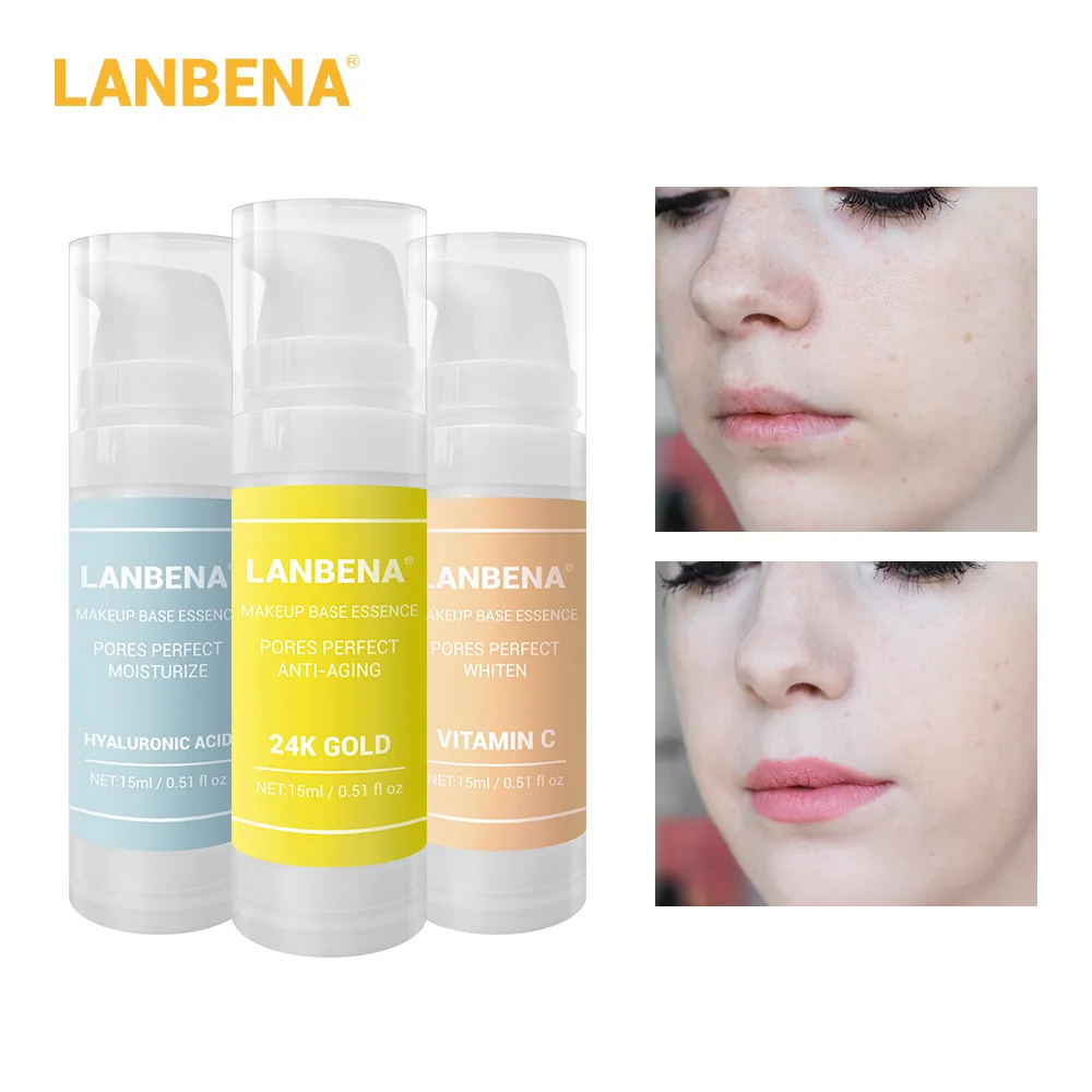 Гиалуроновая кислота 24K Gold VC основа для макияжа эссенция праймер Сыворотка лица
