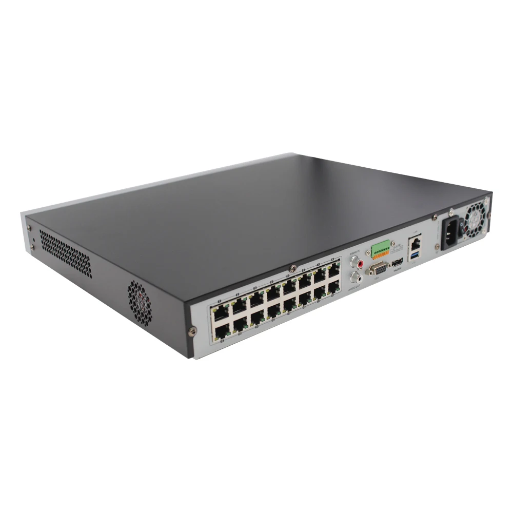 Обновляемый сетевой видеорегистратор HIKVISION 4K H.265 NVR POE 8 каналов 16 дюймов 8P 16P до МП |