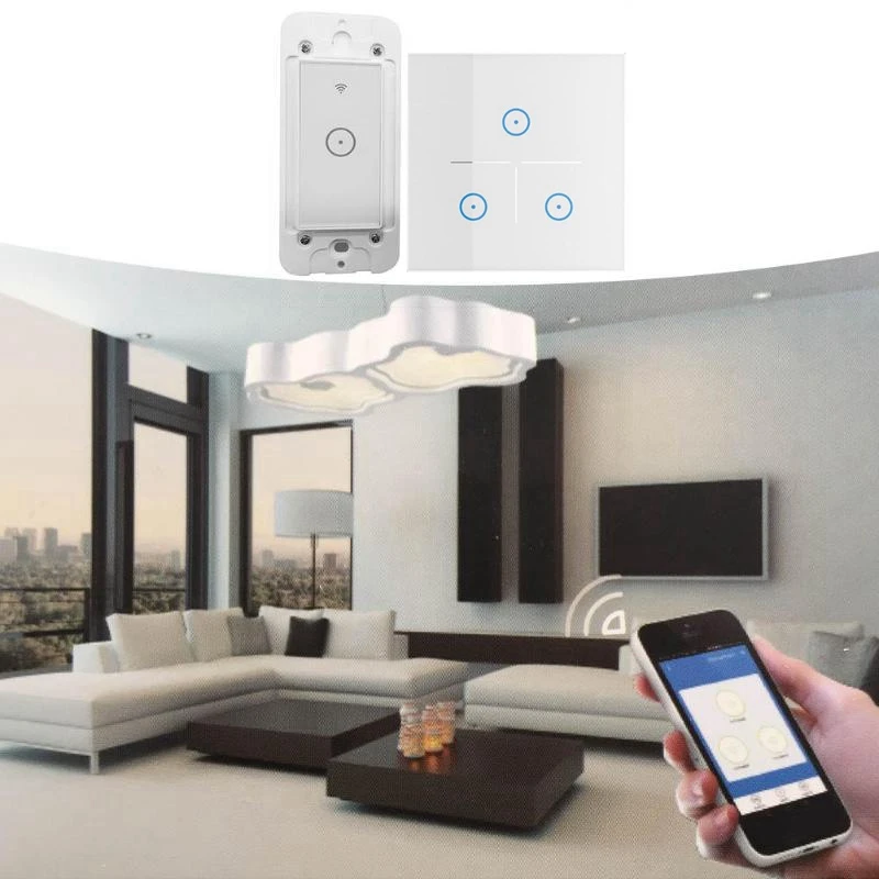Wifi настенный выключатель приложение Smart Life дистанционное управление стандарт ЕС