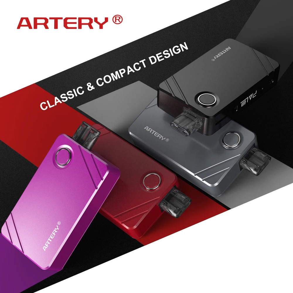 Новый цветной комплект vape Artery Pal AIO 2 1000 мАч с 3 мл резервуаром pod костюм 1. 0ohm/сетка