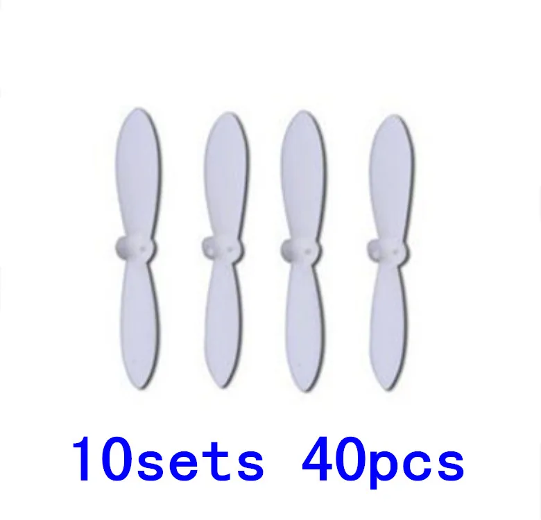 

Белый, 10 комплектов = 40 шт., Cheerson CX-10 CX10, основное лезвие для Hubsan Q4 H111,JXD-395,LS111,U207, Радиоуправляемый квадрокоптер