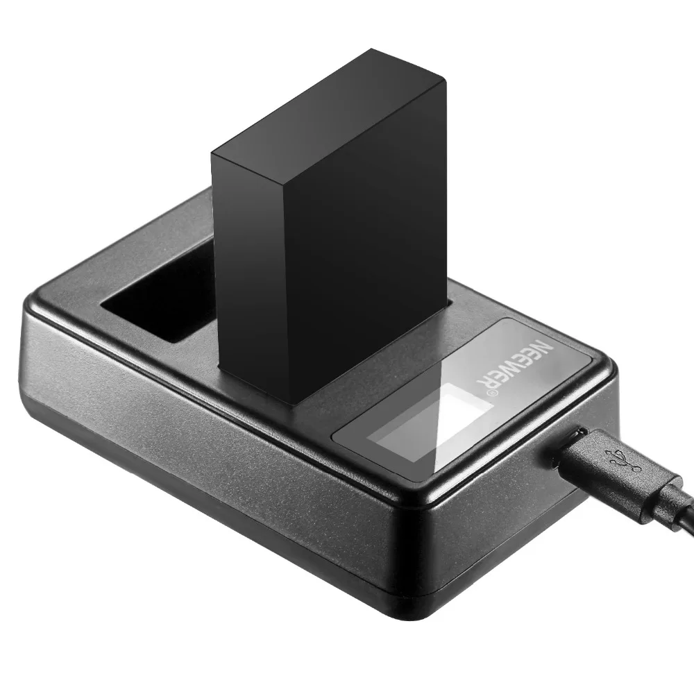 Neewer USB Dual Battery Charger LED Display 5V/2A Input for Canon LP-E8 EOS Rebel T5i T4i T3i T2i 600D | Электроника