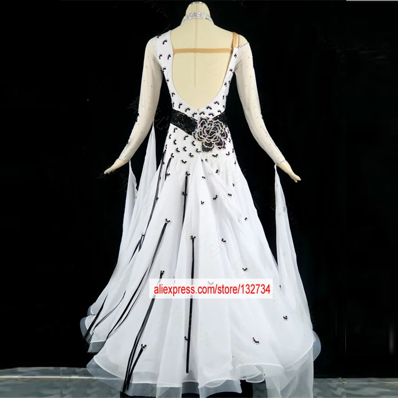 

Free Customized Dance Dress. Adult blue ballroom dance competition dresses ballroom waltz dresses standard dance dress women ba