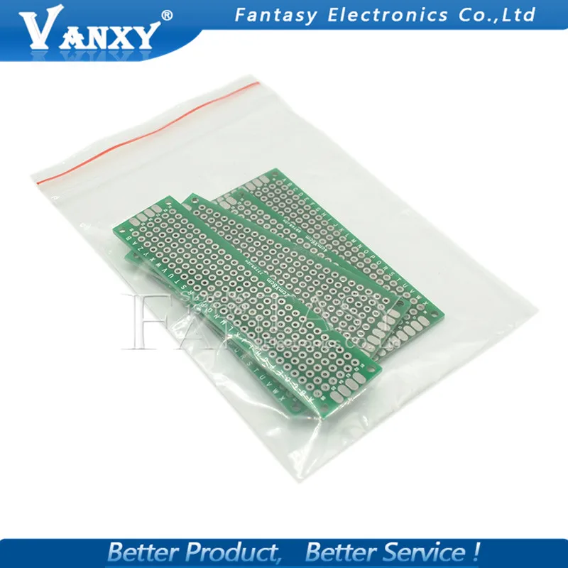 4 шт. 5x7 4x6 3x7 2x8 см 5*7 4*6 3*7 2*8 Двусторонняя Медь Прототип pcb Универсальный доска для Ardui