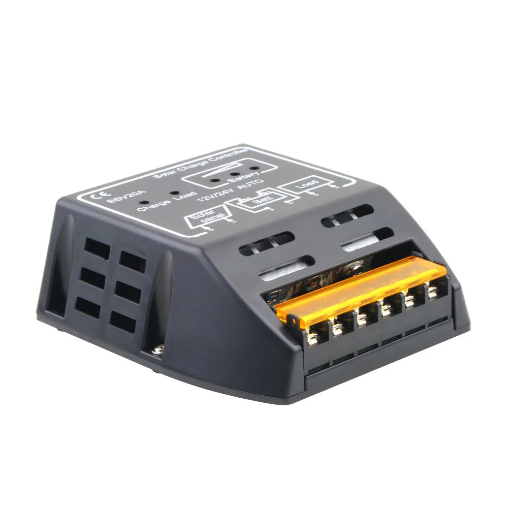 20A 12 V/24 V Солнечный контроллер зарядки панели Батарея регулятор надежную защиту