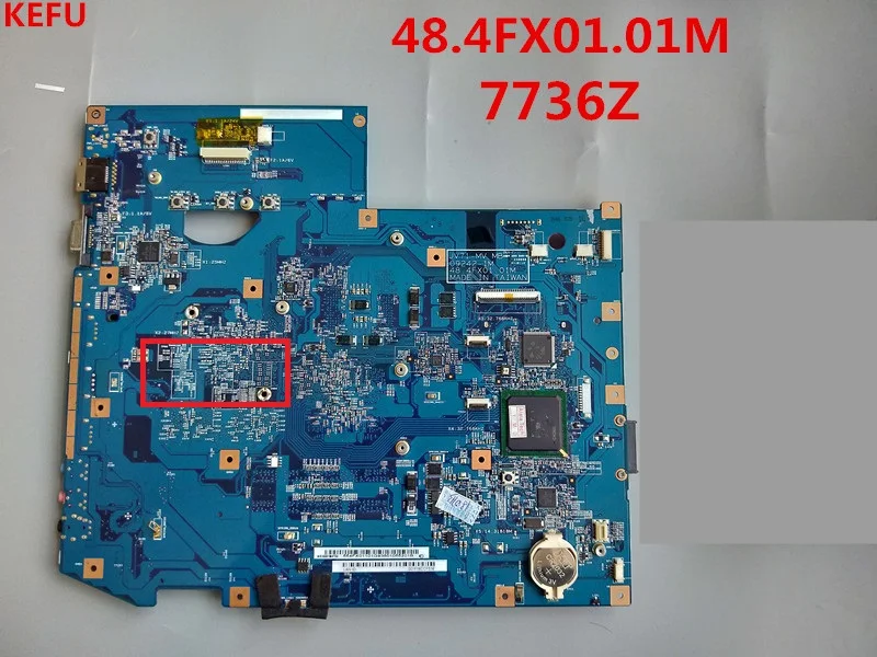 Материнская плата KEFU размере jb01001 для ноутбука Acer 7736 7736z 48.4FX01.01M GL40 DDR2 100% тест |