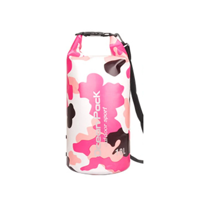10L Pink 5L/10L/15L/20L/30LWaterproof сумки хранения сухой мешок камуфляж рюкзак для каноэ Байдарка Рафтинг Спорт на открытом воздухе сумки для плавания - Цвет: 10L Pink