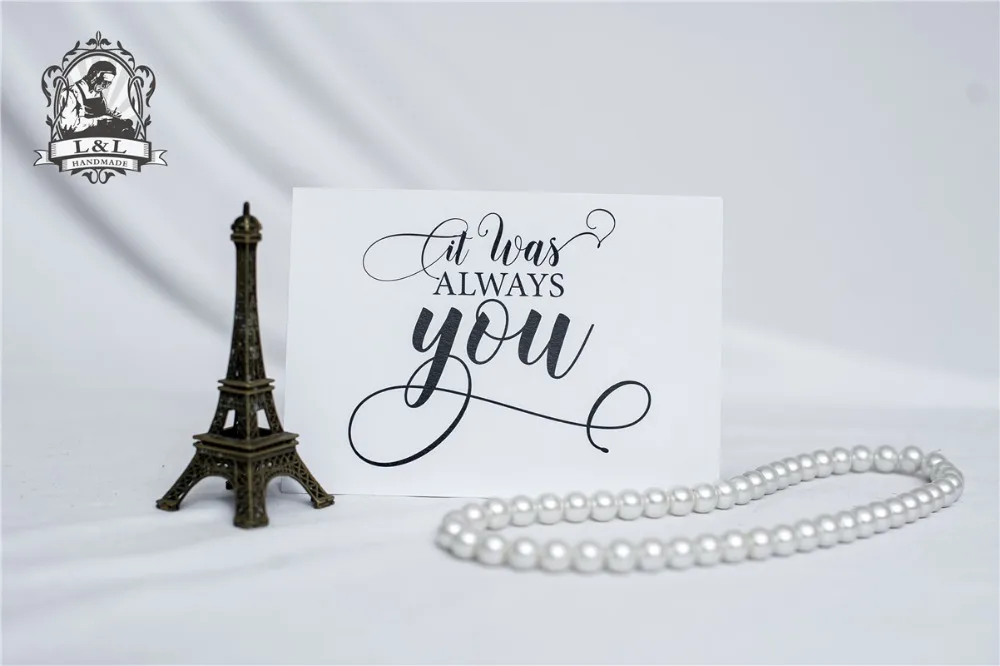 C1 Wedding карта для вашей невесты или жениха It Was Always You Sweet Love Note на наш свадьбу