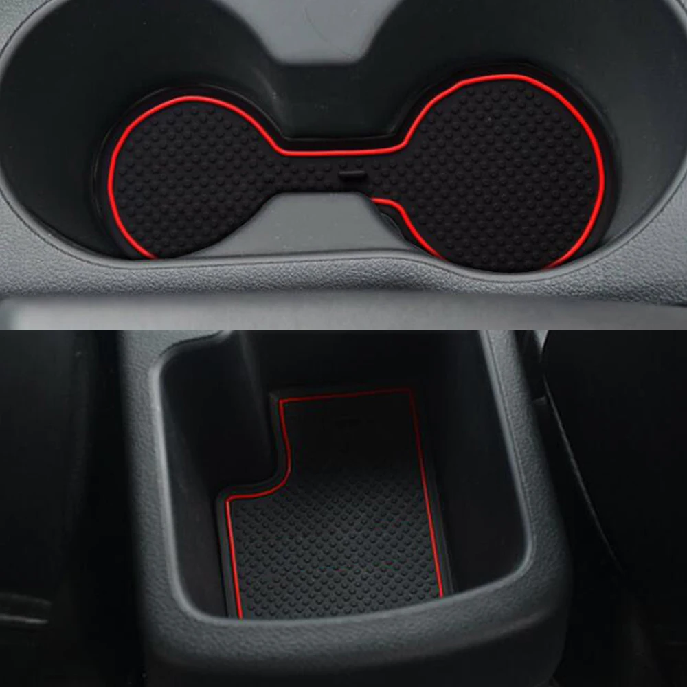Для kia форте Автомобиль Нескользящая внутренняя чашка подушки дверной коврик