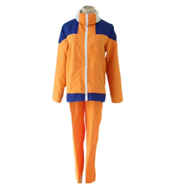 Adult Naruto Uzumaki Shippuden 1st Generation Ninja Uniform Cosplay Costume Childhood clothes cartoon jacket pants for Halloween |