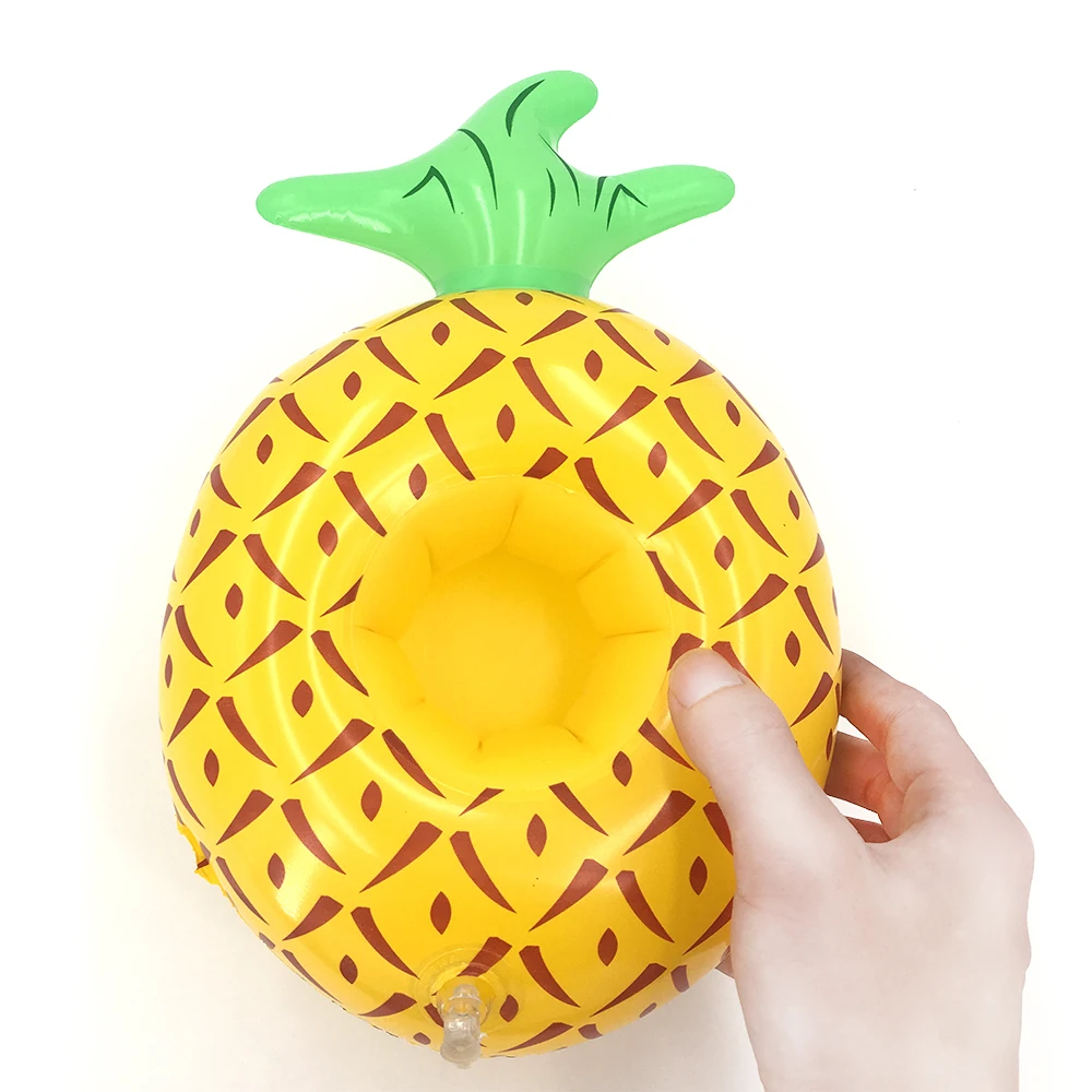 pineapple Мини-плавающий держатель для чашки, надувные игрушки для бассейна, вечерние детские игрушки для воды, украшение, надувной бассейн, поплавок, держатель для напитков - Цвет: pineapple