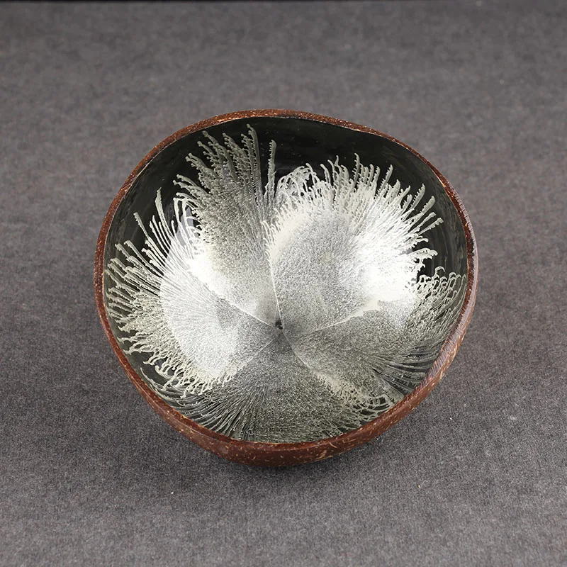 Vintage Natural Coconut Shell Bowl Candy Fruit Table Storage Section Ink Creative Ornament Handicraft Decor S | Дом и сад