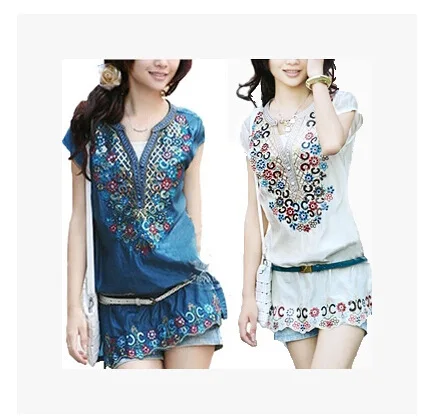 Новинка 2021 года Лидер продаж Летние этнические винтажные блузки с