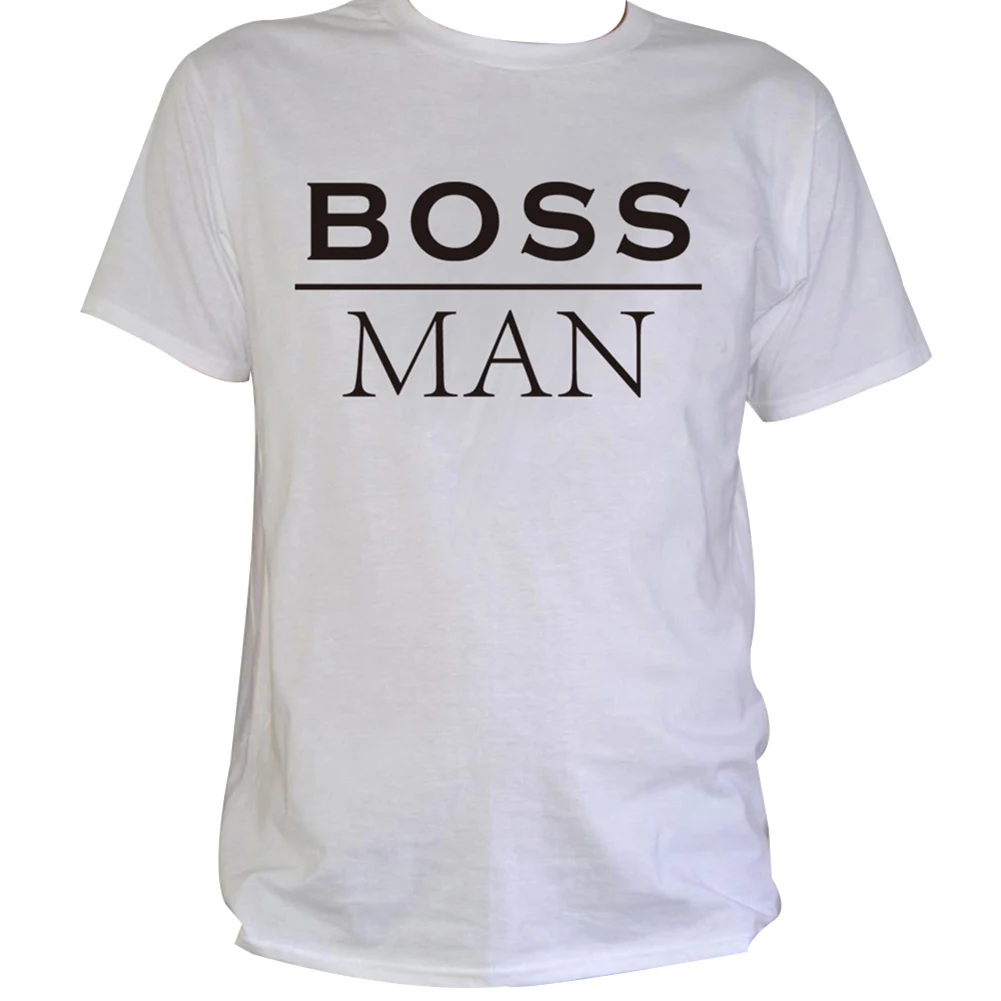 Хлопковая футболка с надписью Boss для взрослых и детей одинаковые топы мамы дочки