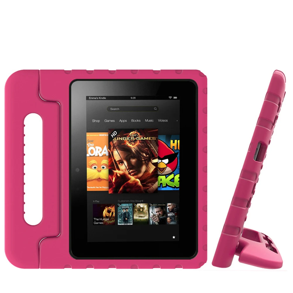 Для Amazon Fire 7 7 дюймов чехол для планшета EVA противоударный Анти-падение супер защитный чехол портативная ручка защитный чехол-подставка
