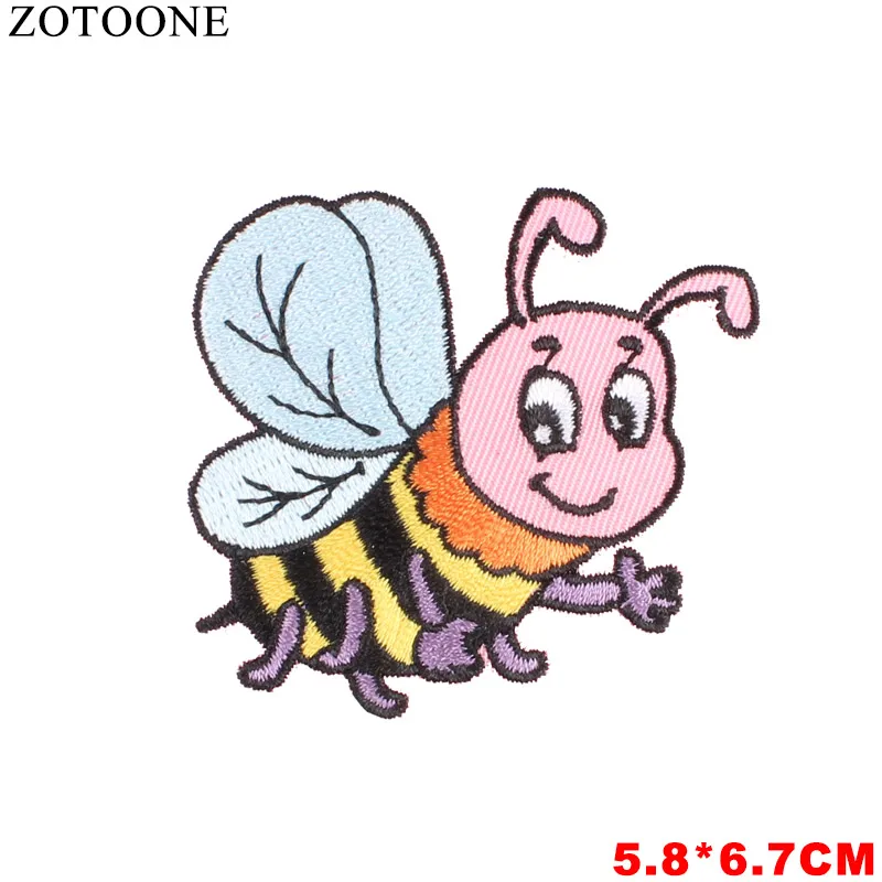 PE1513CT ZOTOONE единорог животные Parches вышивка утюг на патчи для одежды DIY продукты полосатая одежда НЛО Наклейки Аппликации E - Цвет: PE1513CT