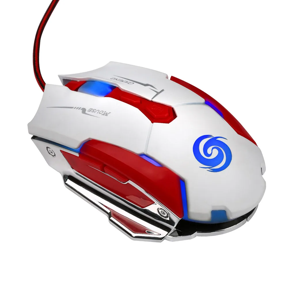 Cool Gaming Mouse 4000DPI LED Laser 7 Buttons USB Wired Pro for PC Laptop Computer | Компьютеры и офис