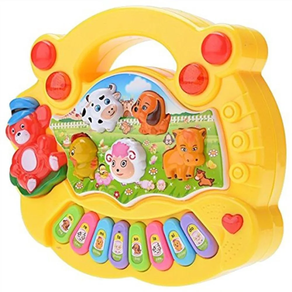 

Baby Kids Musical Educational Piano Animal Farm Developmental Music Toy Hot Selling Wholesale Retail Box