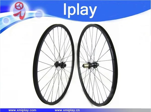 

2019 Promotion carbon wheels 27mm hookless assymetric 29 inch carbon bicycle wheels full carbon fiber mtb bike wheels 28/28h