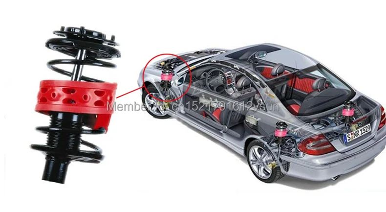 SmRKE для Mitsubishi Galant Высокое качество спереди/сзади Авто Амортизатор Весна Бампер мощность подушки буфера