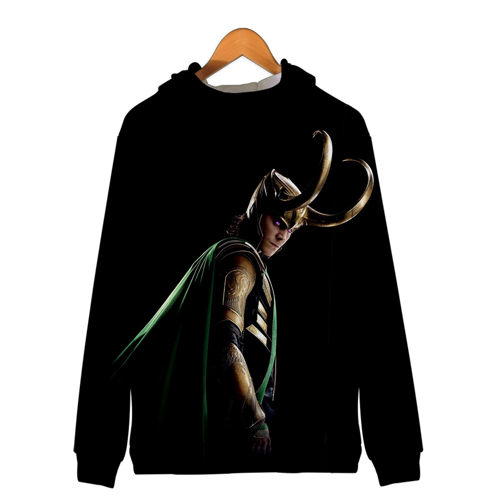 LOKI 3D толстовки на молнии с принтом для женщин/мужчин модные капюшоном и длинными