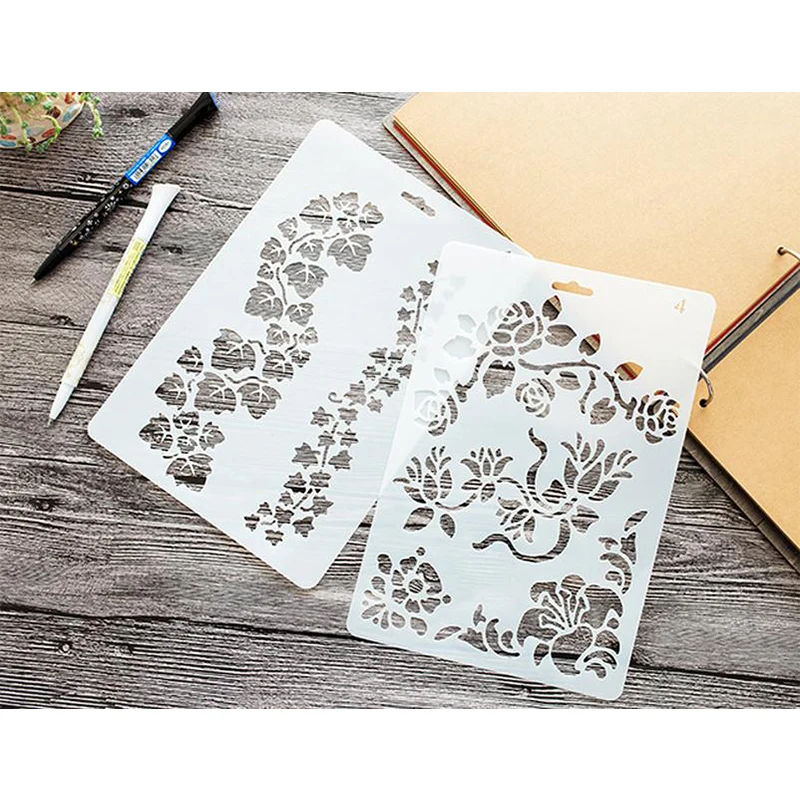 Канцтовары ПВХ для рисования линейка вырезка детский блокнот дневник аксессуар