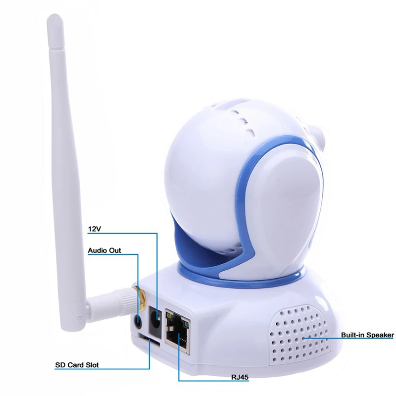 TEATE 4 канальный Ip камеры NVR Комплект системы с 2 шт. мини 720 P HD ip камера робота и