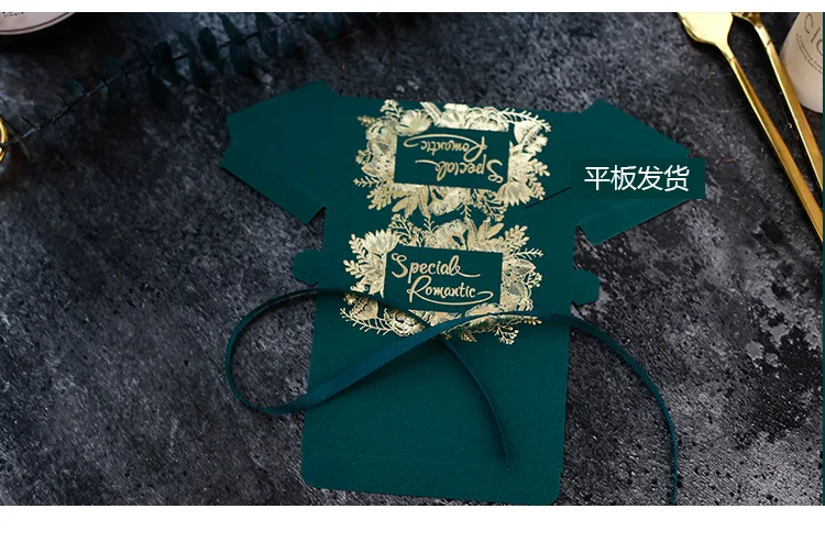 Зеленые коробки для конфет свадебные коробка свадебных Высококачественная