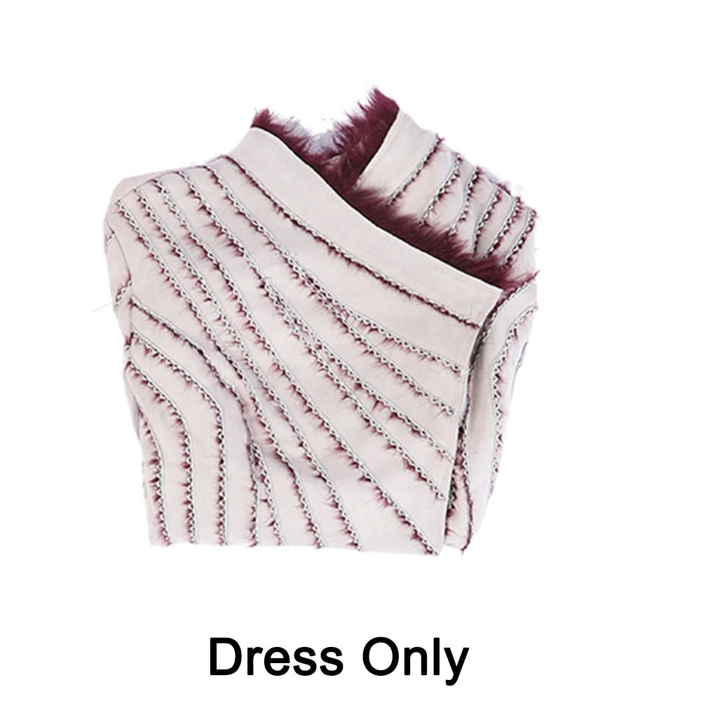Игра престолов Сезон 8 Дейенерис Таргариен Косплей Костюм Версия 2 - Цвет: Dress
