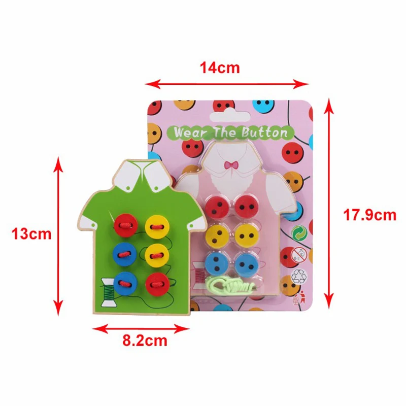 Монтессори развивающие игрушки бусины для детей доска шнуровки деревянная