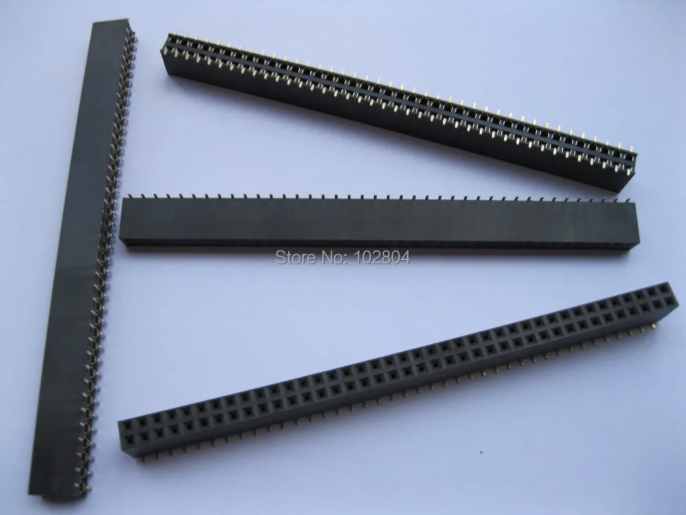 Позолоченный SMT SMD 2 54 мм 2x40 80pin разбивающийся женский штыревой соединитель
