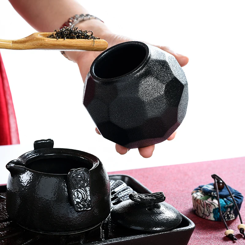 Черный из мультфильма Холодное сердце грубая Чай Caddy Керамика герметичный бак