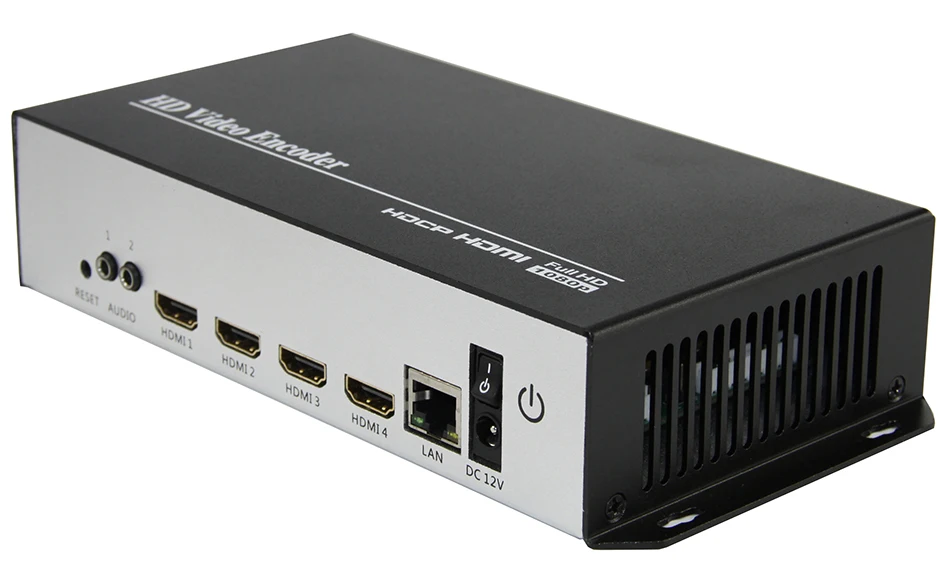 4 канала H.264 HDMI видео видеоэнкодер HDMI передатчик HDMI прямая трансляция кодер IPTV для YouTube, Facebook, калькулятор калорий, WOWZA, животный мир