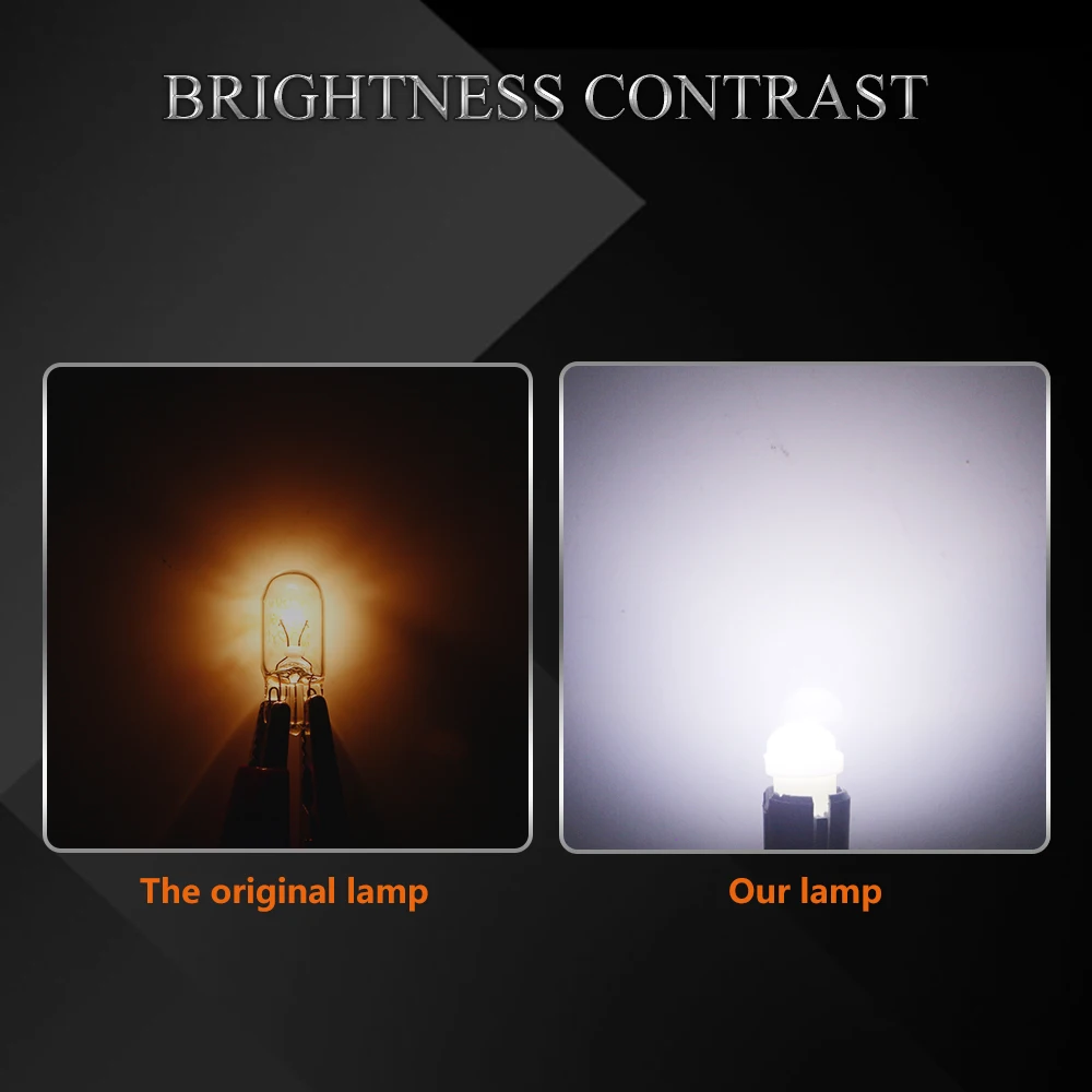 YM E-Bright 500 шт. T10 W5W F10 1 SMD прожектор 12 В DC 194 168 светодиодный автомобильные лампы