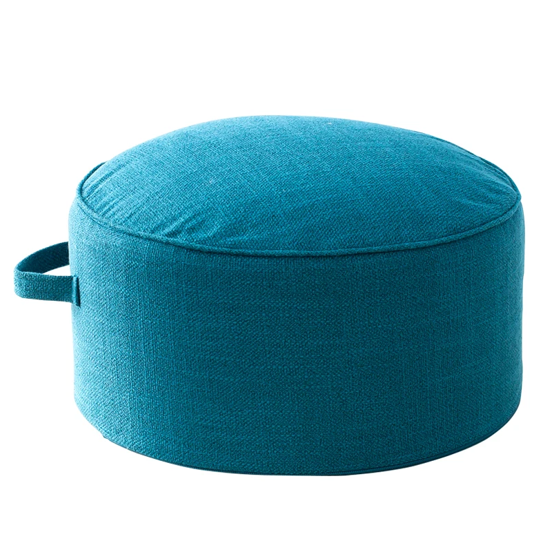 

Linen Cushion Increased Thick Tatami Futon Coffee Table Balcony Fabric Cushion Removable Washable Cushion Stools Pouf Ottoman
