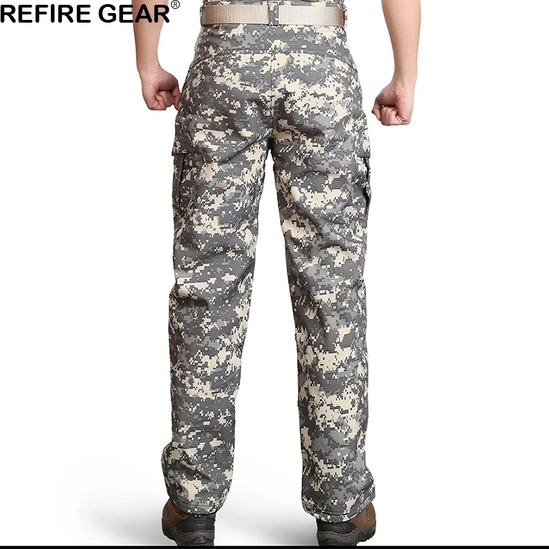 Уличные камуфляжные водонепроницаемые брюки ReFire Gear с мягкой оболочкой мужские