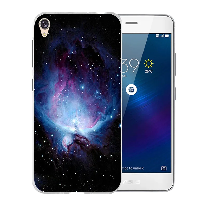 Звездное небо шаблон 5 0 дюймов для Asus Zenfone Live ZB501KL чехол телефона ASUS прозрачный