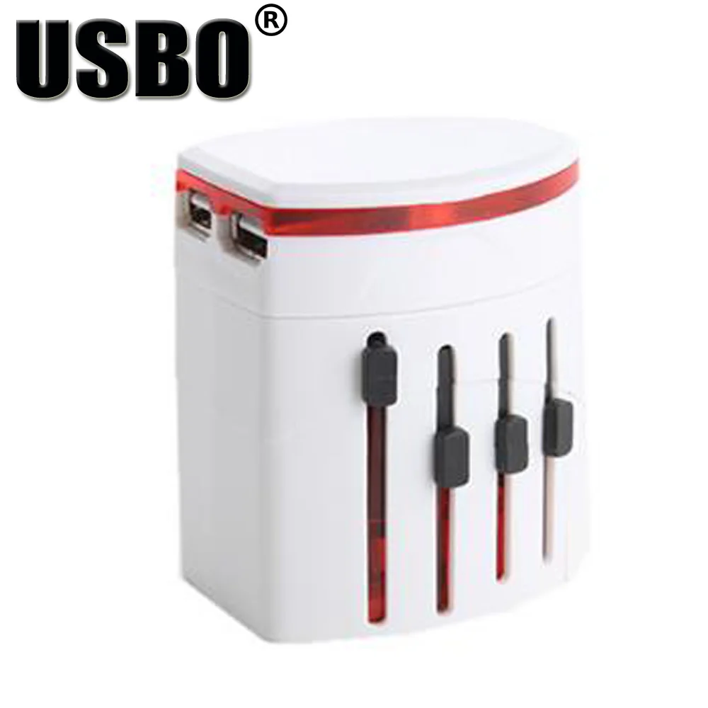 Универсальный адаптер с двумя USB портами 6 А|us adaptor|power adaptoruniversal plug adapter |